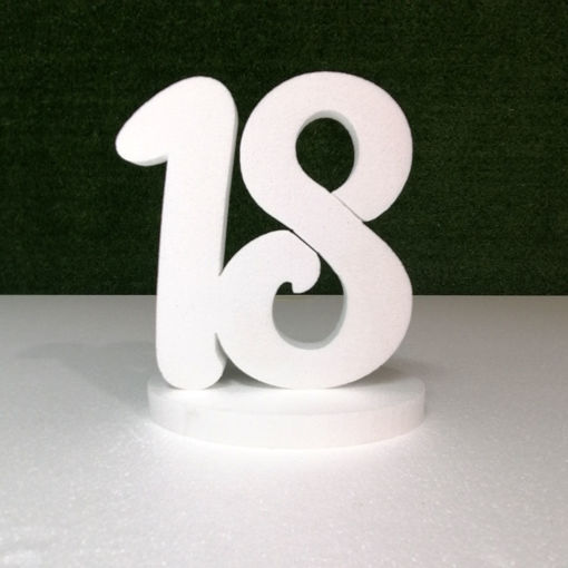 Immagine di Numeri Deco colore bianco in Polistirolo