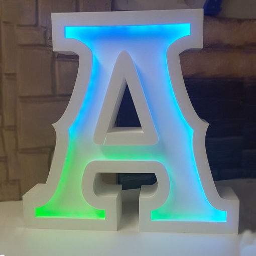 Lettere 3D in Polistirolo con luce LED. M3DO Scenografie Polistirolo